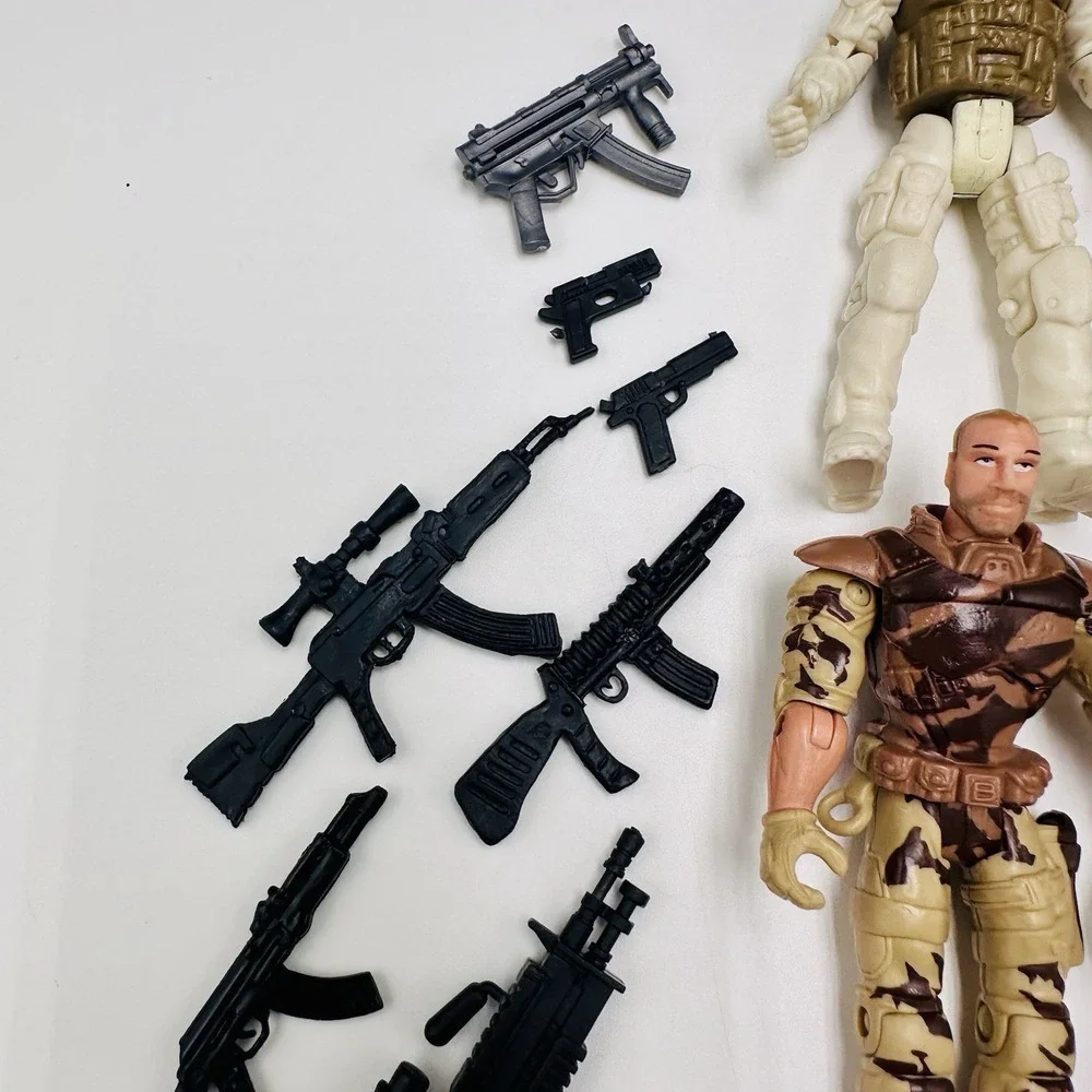 Chap Mei Military Action Adventure Lot of 13 Figures Soldier Mixed with Weapons